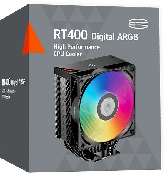Устройство охлаждения(кулер) PcCooler RT400 Digital ARGB Soc-AM5/AM4/1200/1700/1851 черный 4-pin 34.9dB Al+Cu LCD 235W Ret (RT400-BKAWYL-GL) — миниатюра 8