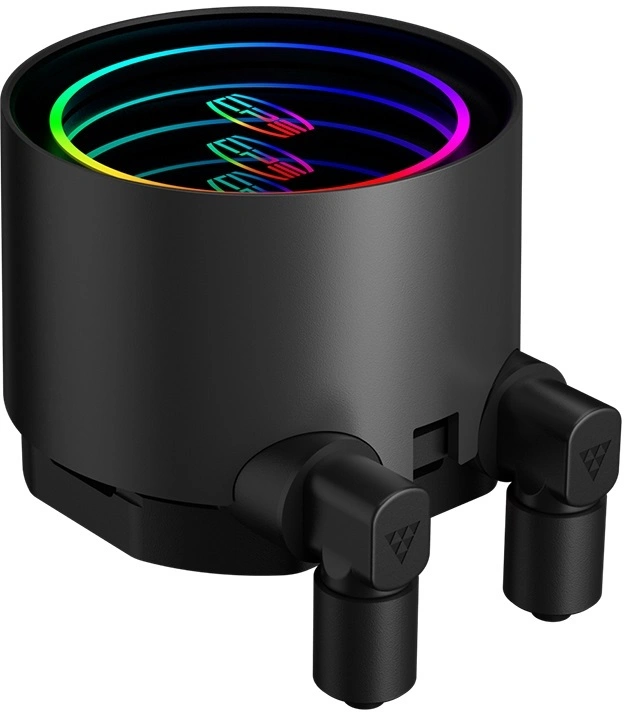 Система водяного охлаждения PcCooler DA360 V2 ARGB Soc-AM5/AM4/1200/1700/1851 черный 4-pin 36.5dB Al 300W Ret (DA360V2-BKAWXX-GL) — миниатюра 3