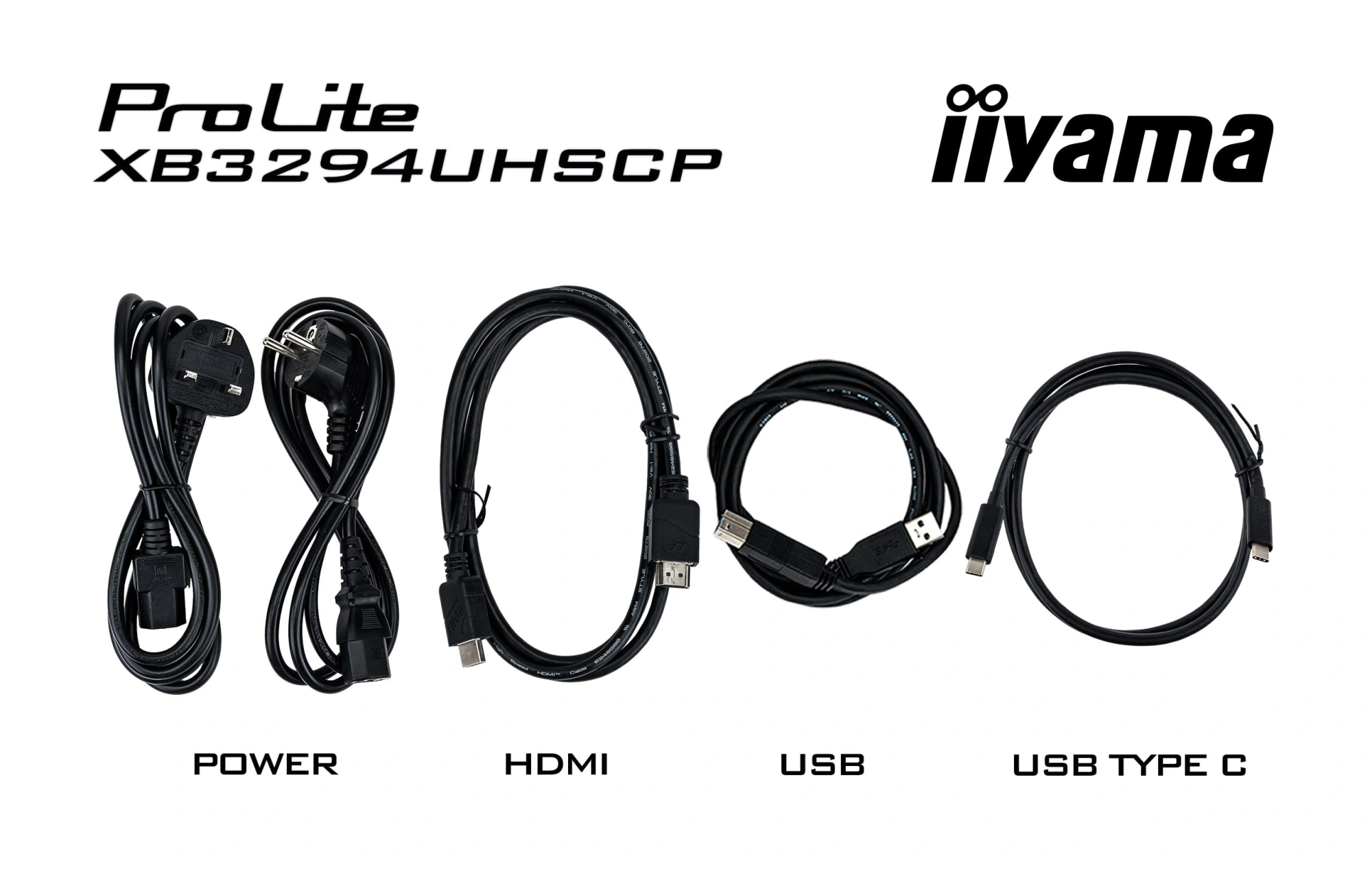 Монитор Iiyama 32" ProLite XB3294UHSCP-B1 черный VA LED 2ms 21:9 HDMI M/M матовая HAS 400cd 178гр/178гр 3440x2160 75Hz DP 4K USB 9.7кг — миниатюра 12