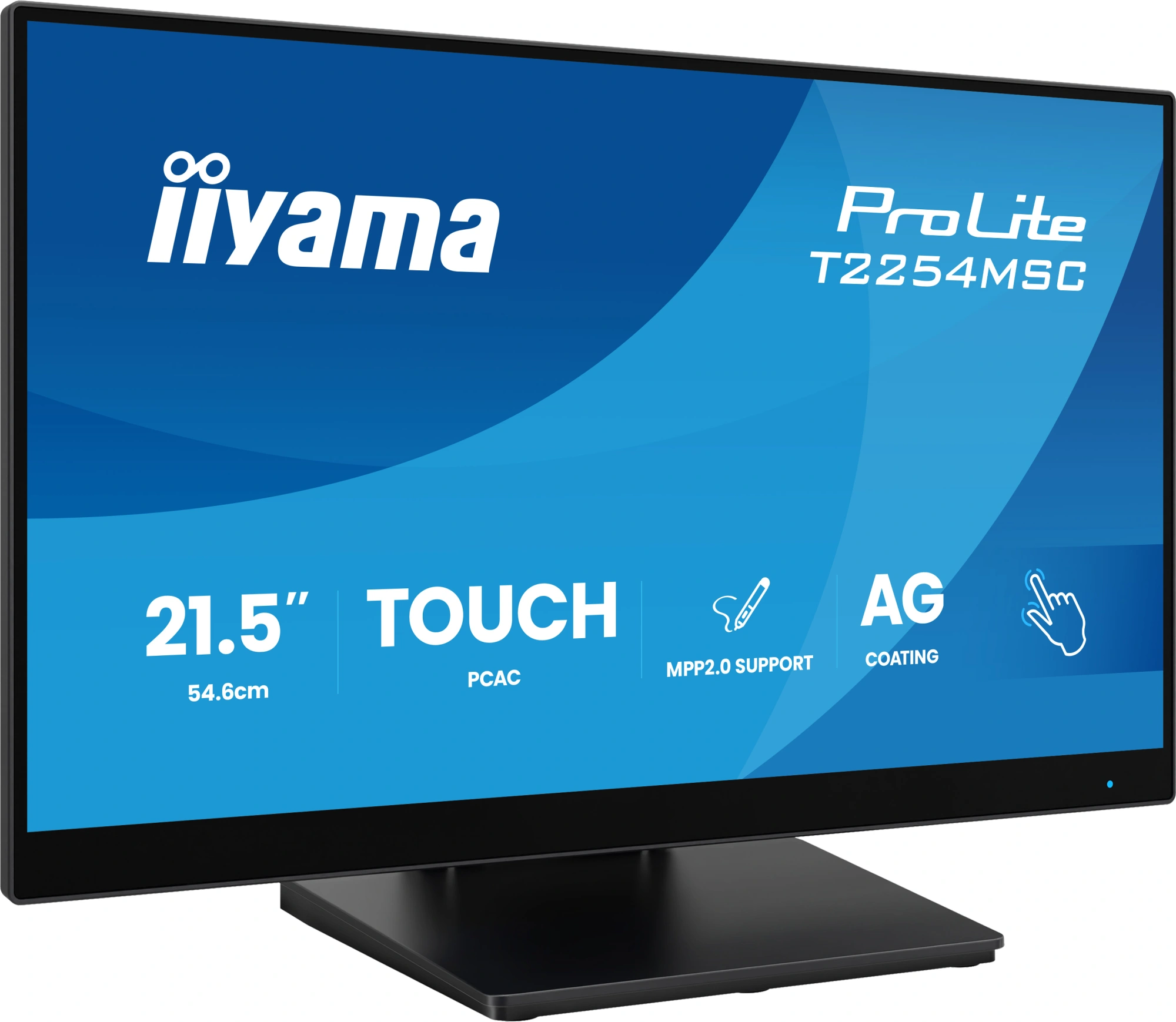 Монитор Iiyama 21.5" ProLite T2254MSC-B2AG черный IPS LED 16:9 HDMI M/M глянцевая HAS 300cd 178гр/178гр 1920x1080 100Hz DP FHD USB Touch 4.9кг — миниатюра 3