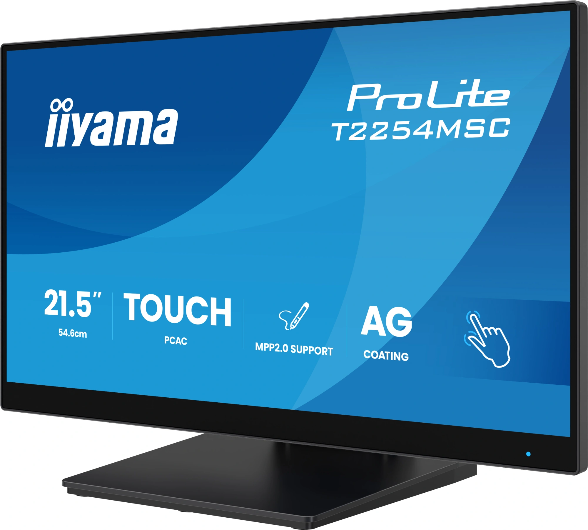 Монитор Iiyama 21.5" ProLite T2254MSC-B2AG черный IPS LED 16:9 HDMI M/M глянцевая HAS 300cd 178гр/178гр 1920x1080 100Hz DP FHD USB Touch 4.9кг — миниатюра 8