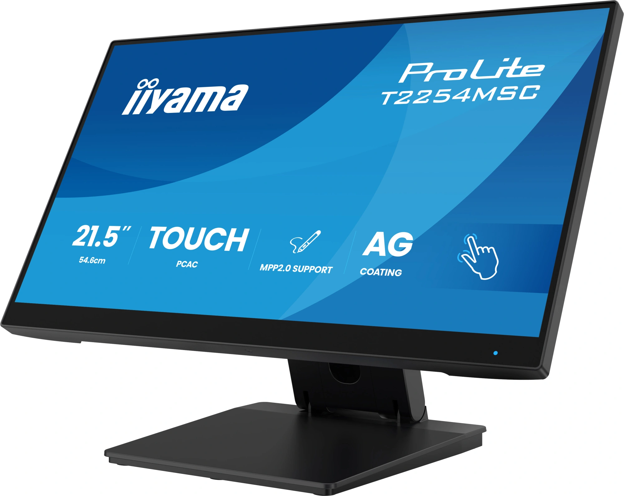 Монитор Iiyama 21.5" ProLite T2254MSC-B2AG черный IPS LED 16:9 HDMI M/M глянцевая HAS 300cd 178гр/178гр 1920x1080 100Hz DP FHD USB Touch 4.9кг — миниатюра 9