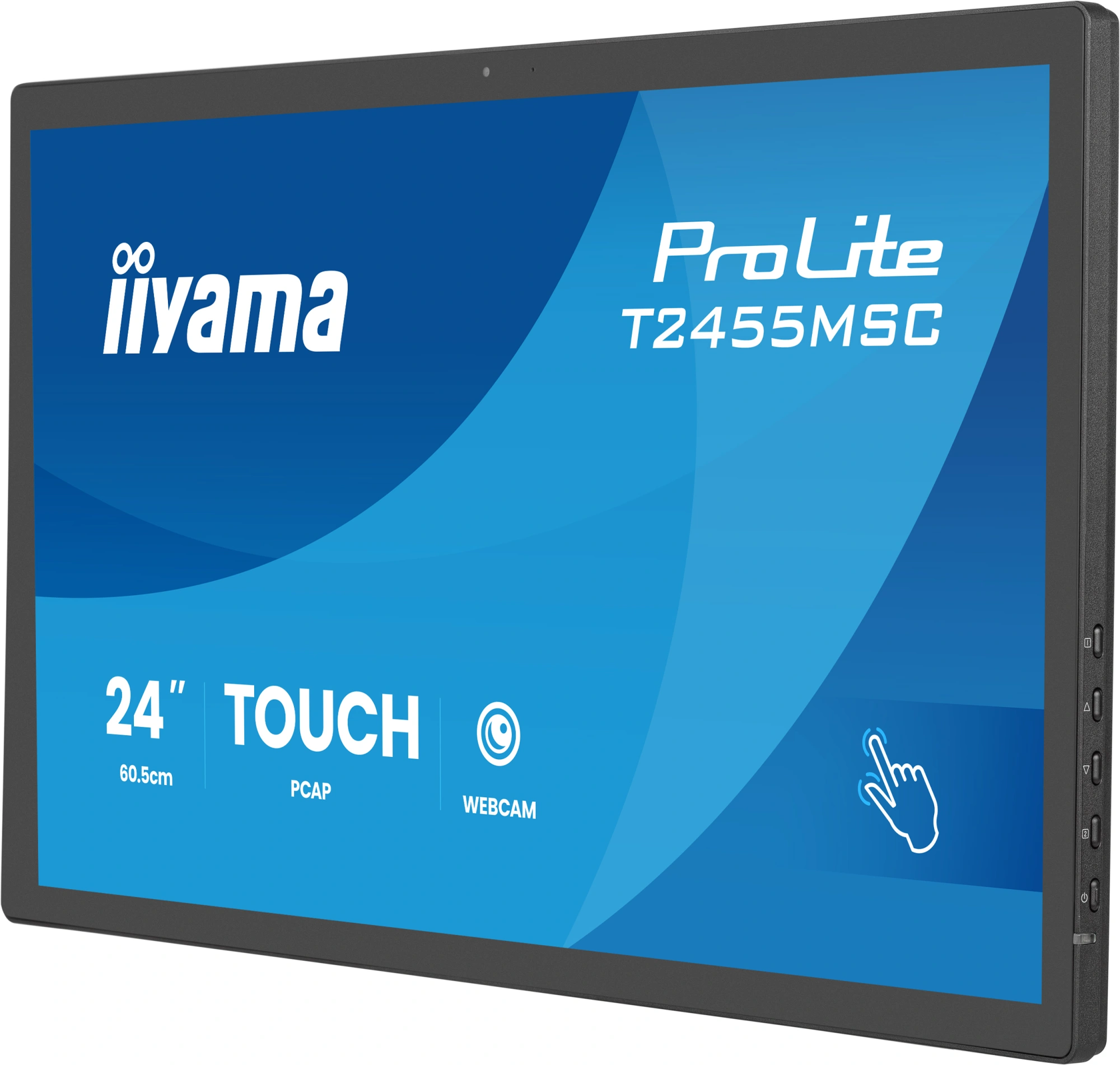 Монитор Iiyama 23.8" ProLite T2455MSC-B2 черный IPS LED 16:9 HDMI M/M Cam глянцевая 400cd 178гр/178гр 1920x1080 60Hz DP FHD USB Touch 4.4кг — миниатюра 5