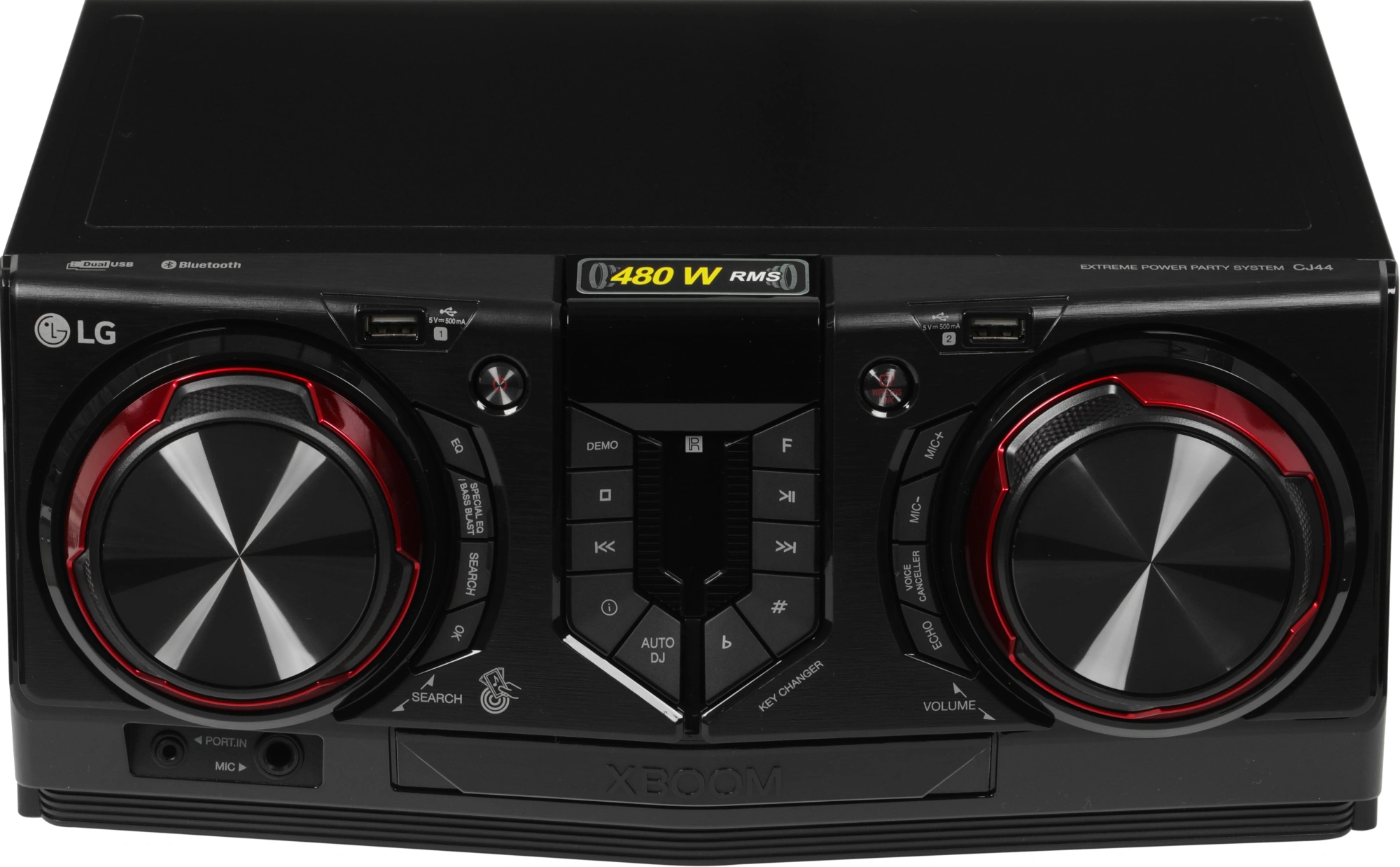 Минисистема LG XBoom CJ44 черный 480Вт FM USB BT — миниатюра 3