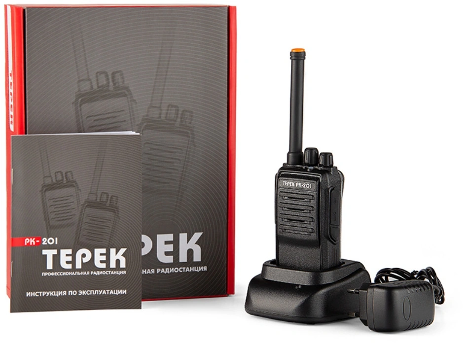 Рация Терек РК-201 U 16кан. до 12км аккум. сигн.Аналоговый черный — миниатюра 6