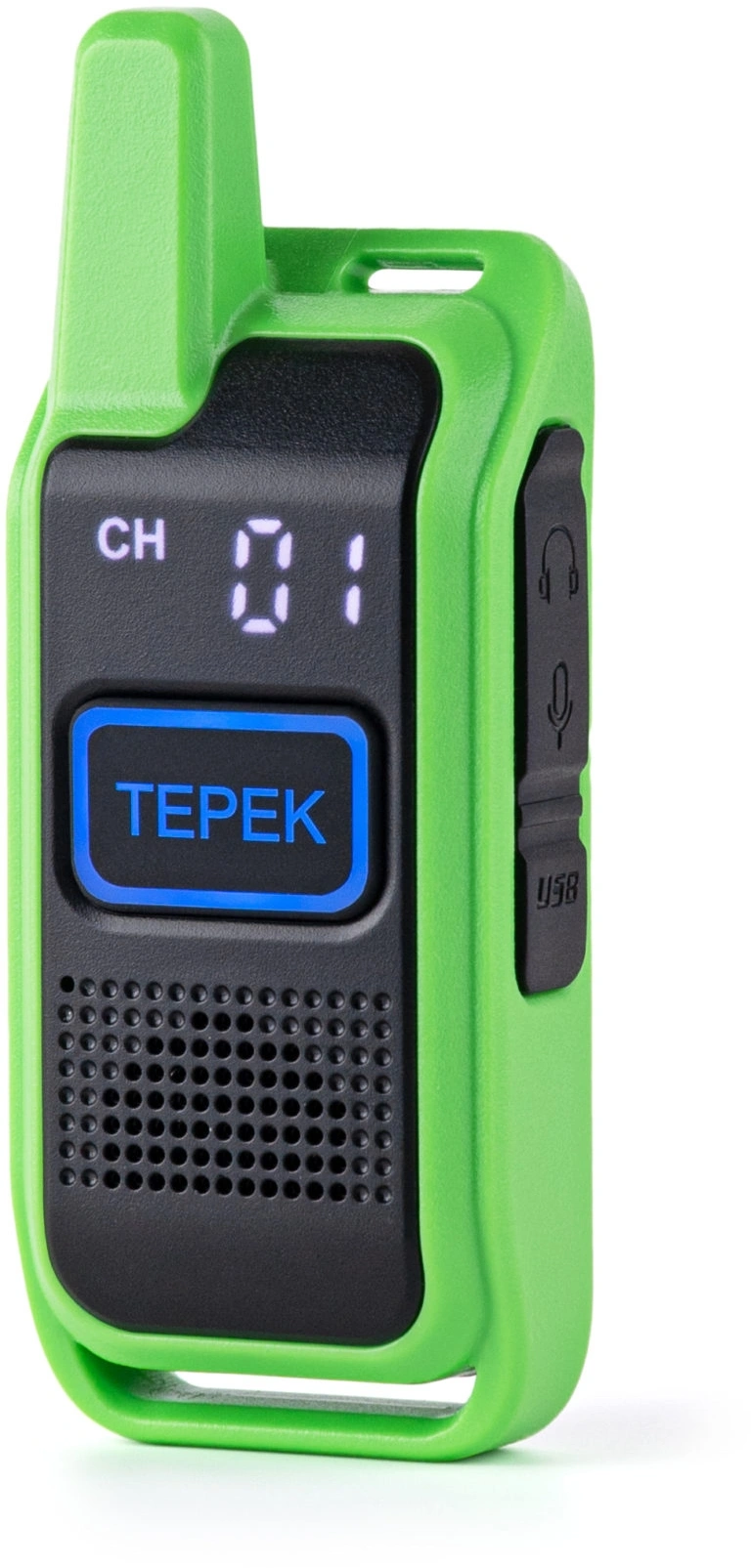 Рация Терек Спорт 199кан. до 3км аккум. сигн.Аналоговый зеленый (СПОРТ ЗЕЛЕНЫЙ) — фото 1