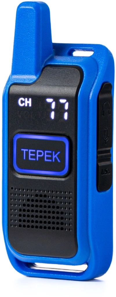 Рация Терек Спорт 199кан. до 3км аккум. сигн.Аналоговый синий (СПОРТ СИНИЙ) — фото 1
