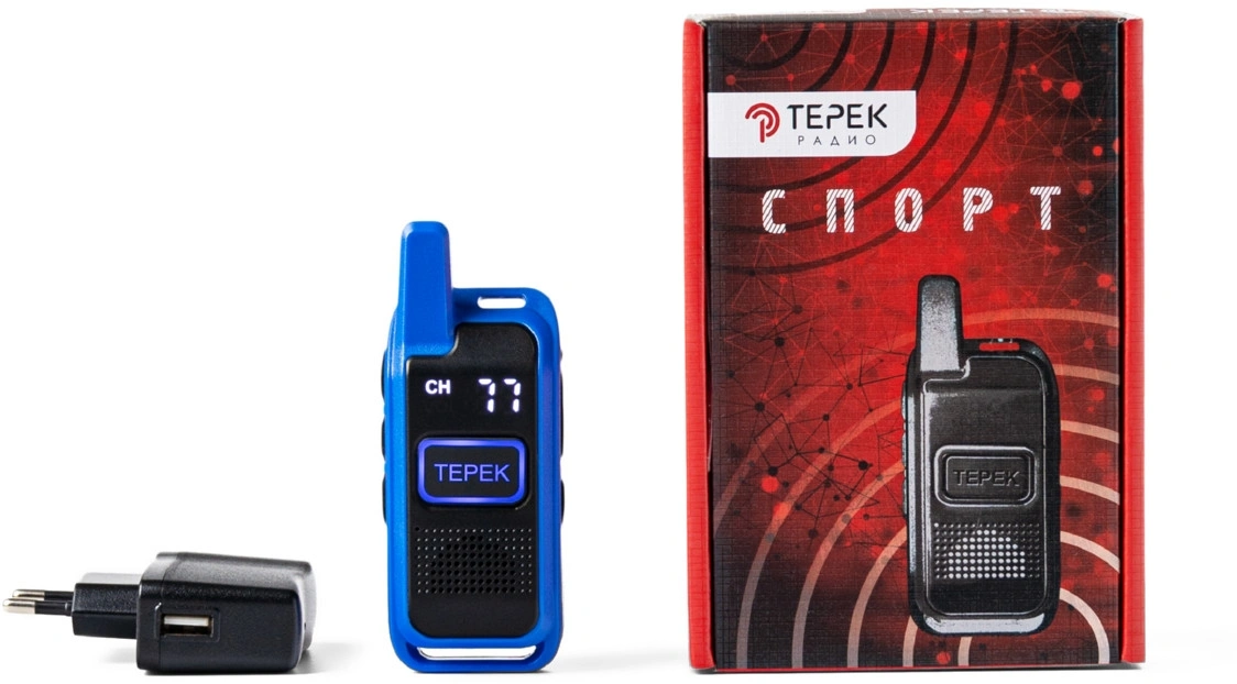 Рация Терек Спорт 199кан. до 3км аккум. сигн.Аналоговый синий (СПОРТ СИНИЙ) — миниатюра 4