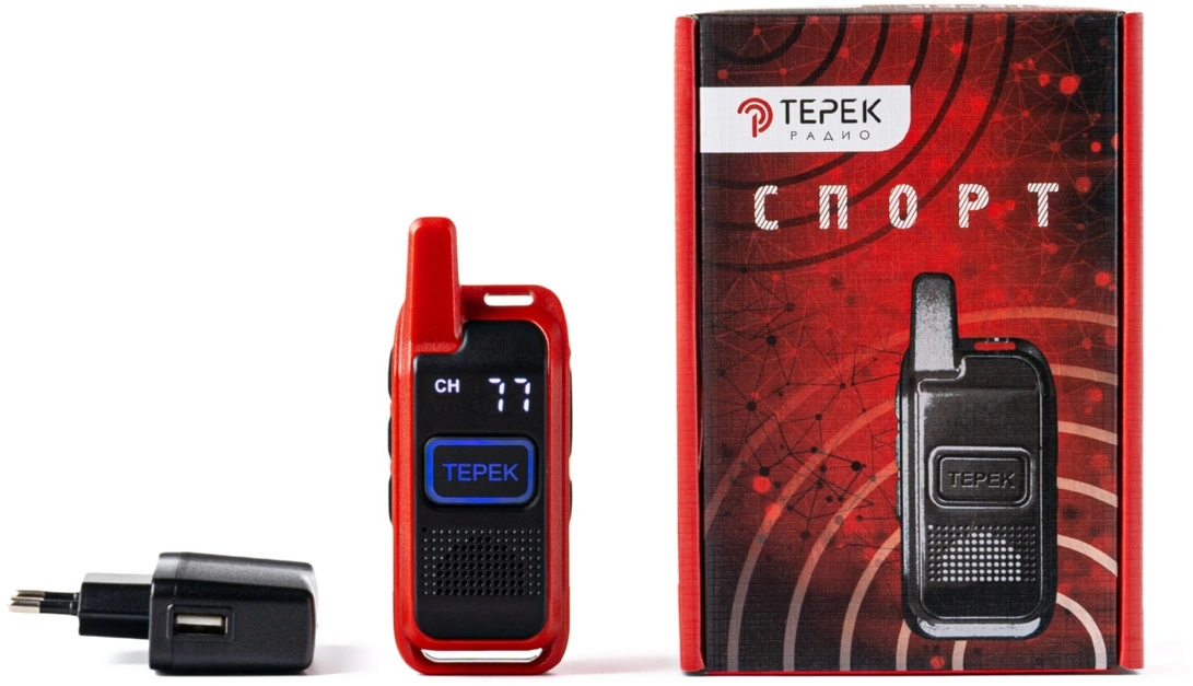 Рация Терек Спорт 199кан. до 3км аккум. сигн.Аналоговый красный (СПОРТ КРАСНЫЙ) — миниатюра 5