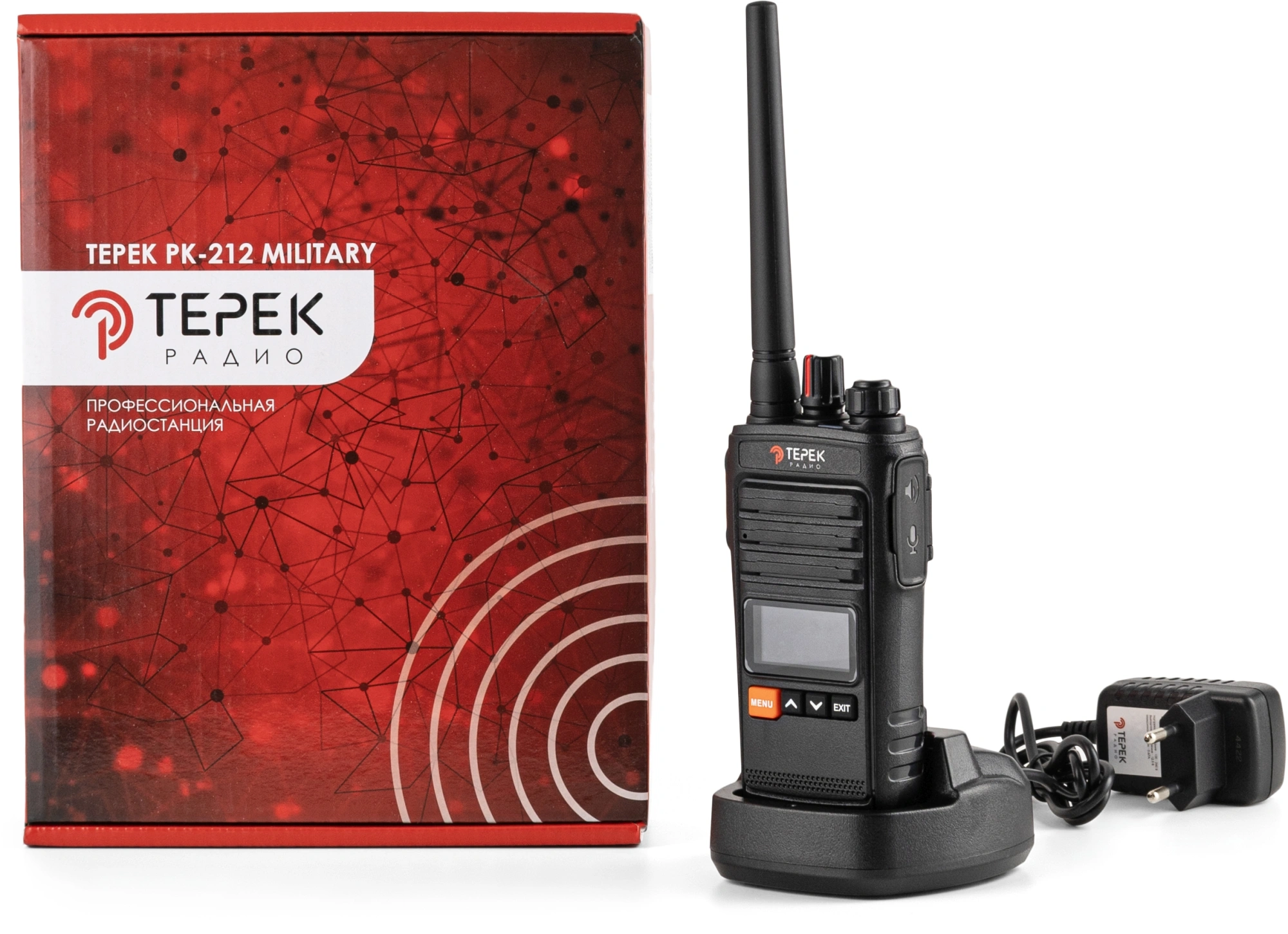 Рация Терек РК-212 502кан. до 13км аккум. сигн.Аналоговый черный (РК-212 MILITARY U) — миниатюра 8