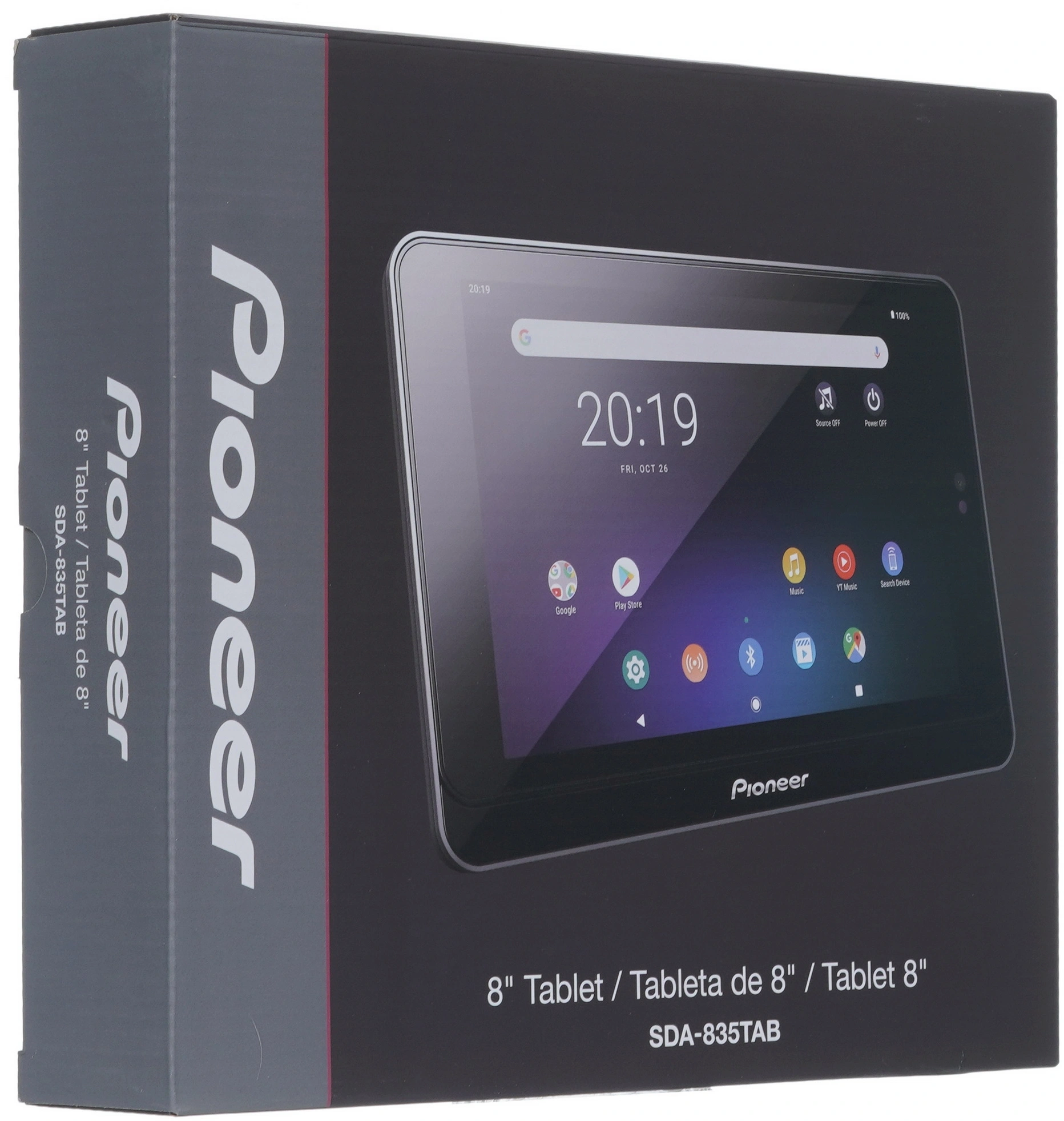 Автомагнитола Pioneer SDA835Tab+T20BT 2DIN 4x50Вт v4.2 USB 2.0 AUX 2048Mb DSP Android 9 8" WiFi 3 RDS — миниатюра 9