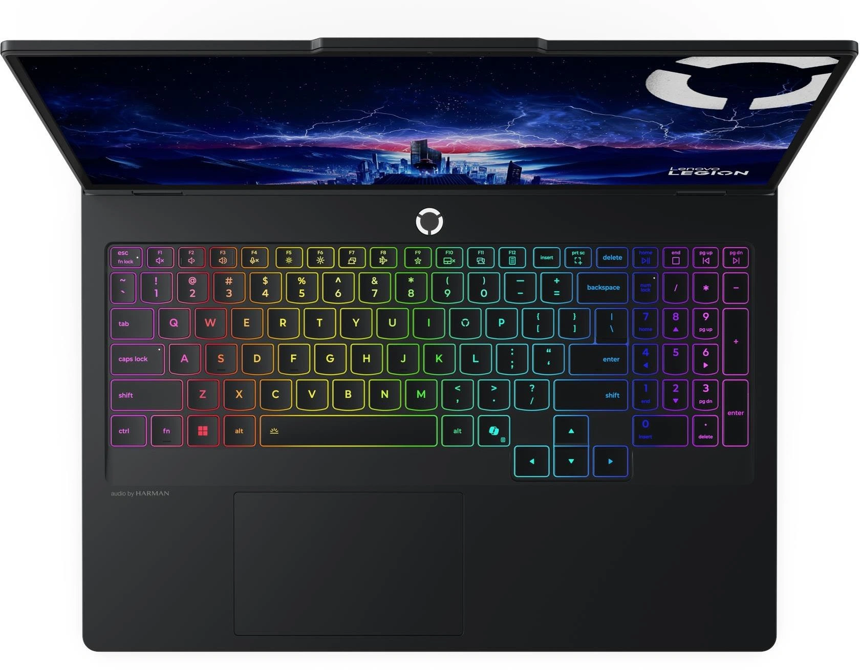 Ноутбук Lenovo Legion Pro 5 16IAX10H Core Ultra 9 275HX 32Gb SSD1Tb NVIDIA GeForce RTX5070Ti 12Gb 16" OLED WQXGA (2560x1600) Windows 11 Home black WiFi BT Cam (83LU004BRK) — миниатюра 4