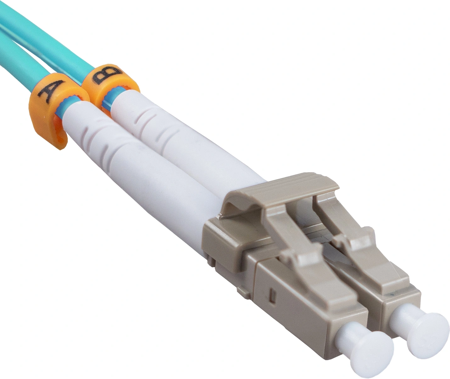 Патч-корд Cabeus FOP-50-LC-SC-10M 2x50/125 OM3 LC дуплекс UPC-SC дуплекс UPC 10м LSZH бирюзовый — миниатюра 3
