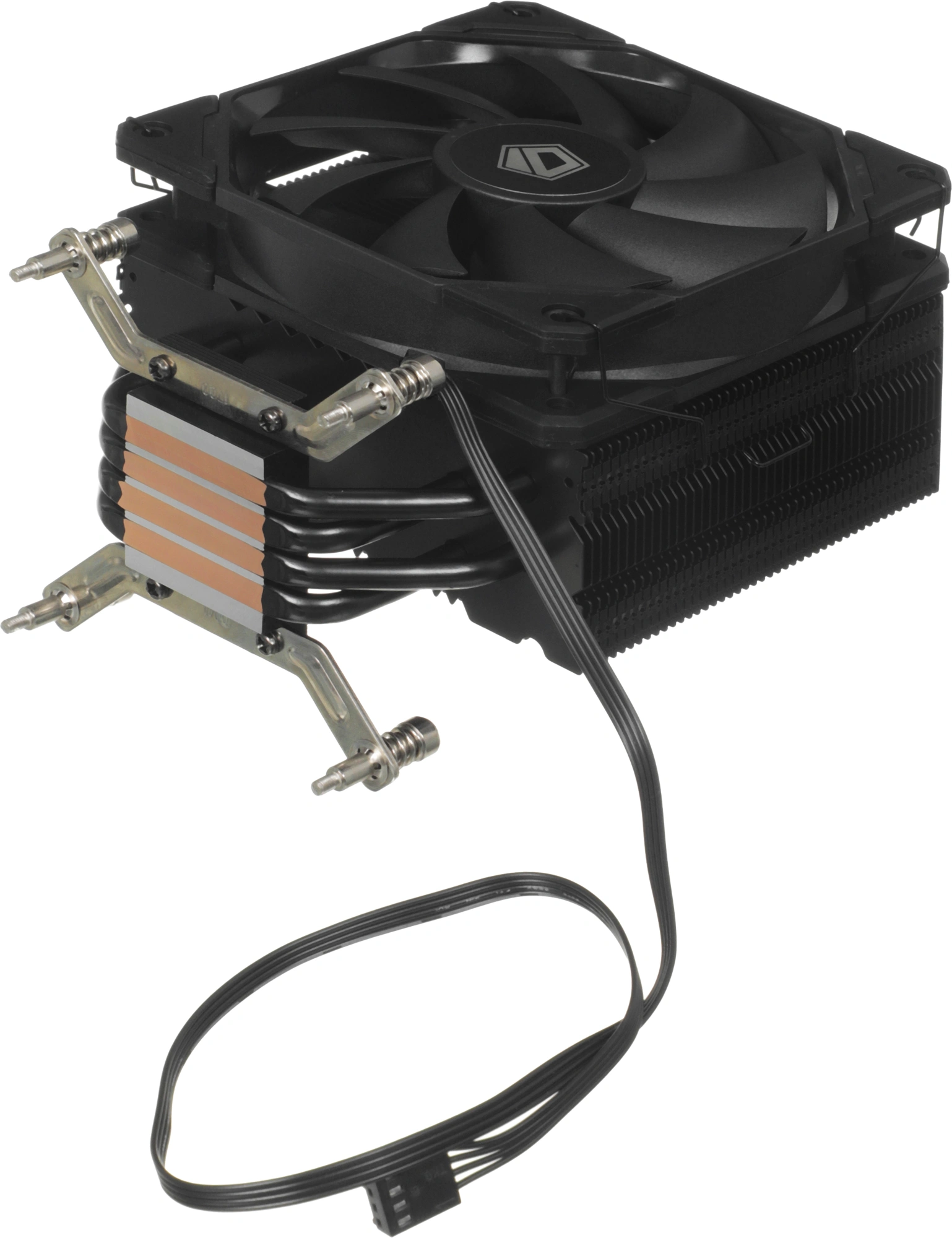 Устройство охлаждения(кулер) ID-Cooling SE-224K-I Soc-1200/1700/1851 серебристый/черный 4-pin 15.2-32.5dB Al+Cu 220W 810gr Bulk (SE-224K-I BULK) — миниатюра 2