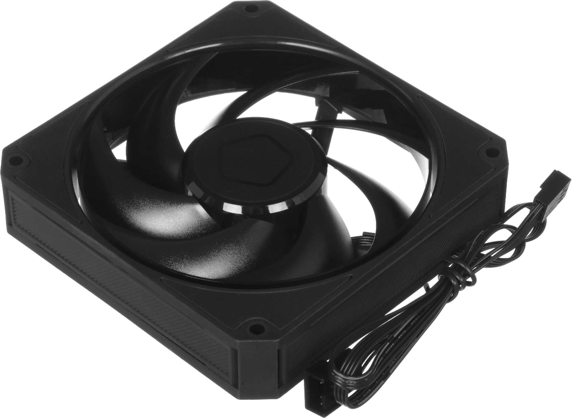 Вентилятор для корпуса ID-Cooling AM-120-K 120х120x25 черный 4-pin 31дБ Ret — миниатюра 2