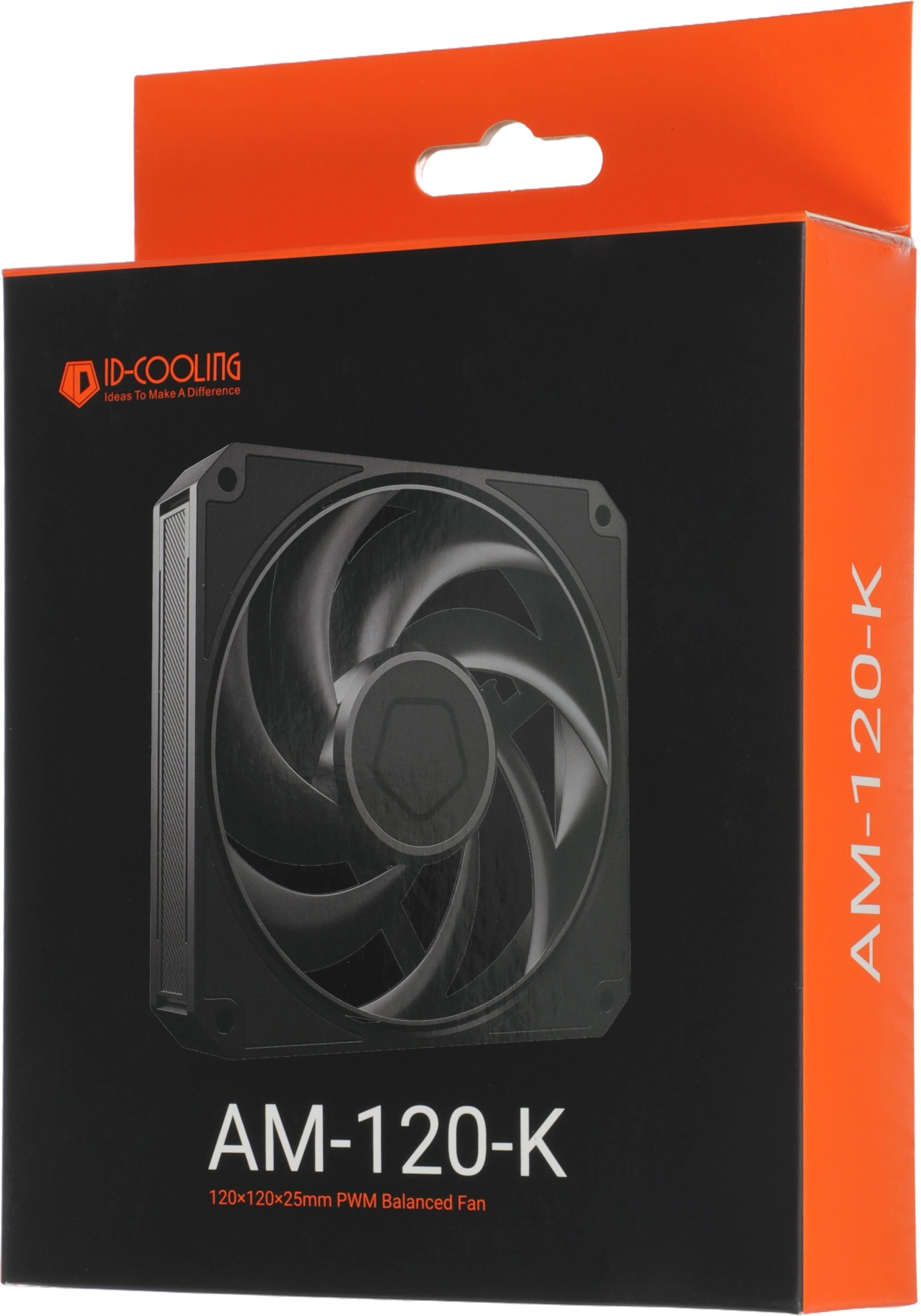 Вентилятор для корпуса ID-Cooling AM-120-K 120х120x25 черный 4-pin 31дБ Ret