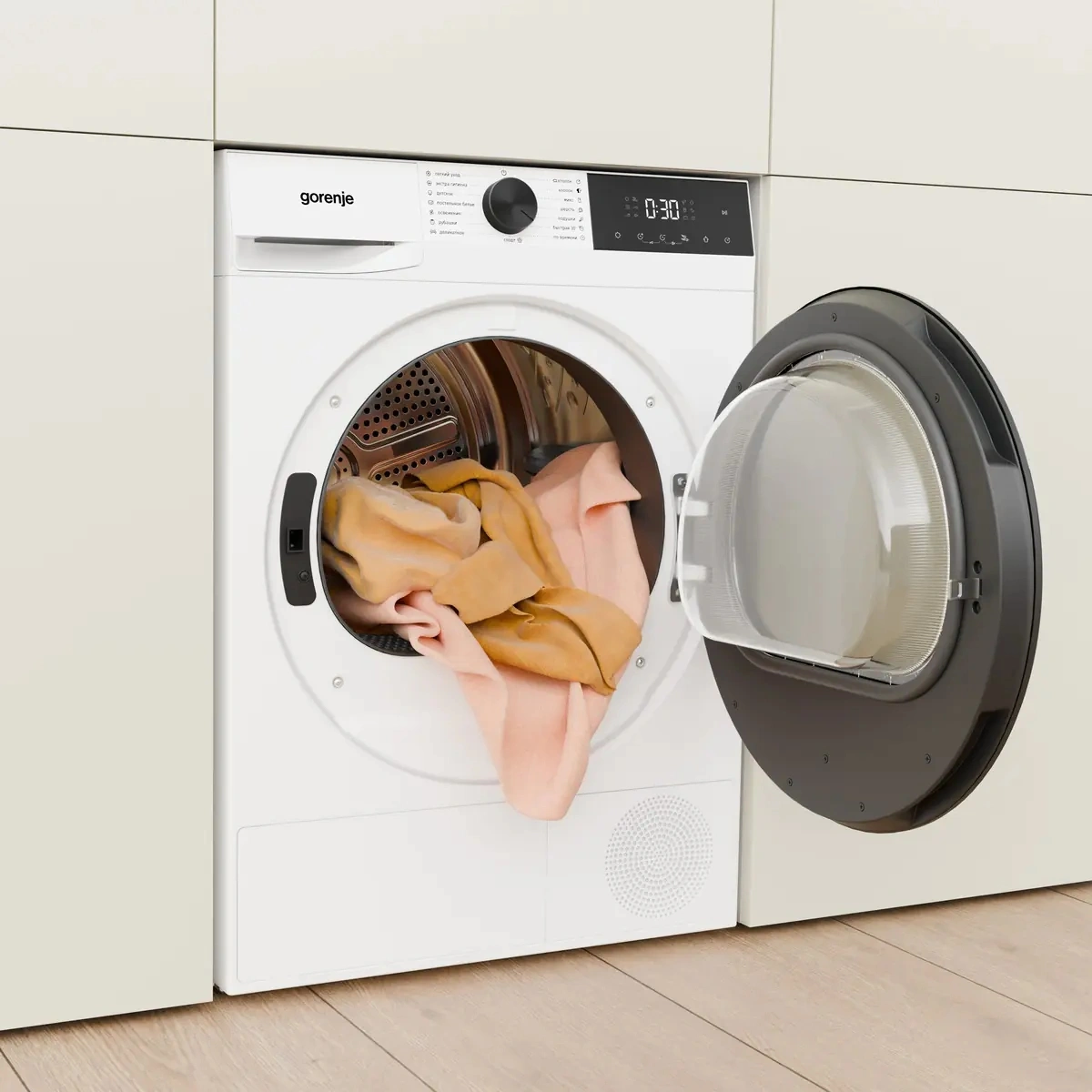 Сушильная машина Gorenje DG2P9D/C кл.энер.:A++ макс.загр.:9кг белый — миниатюра 2