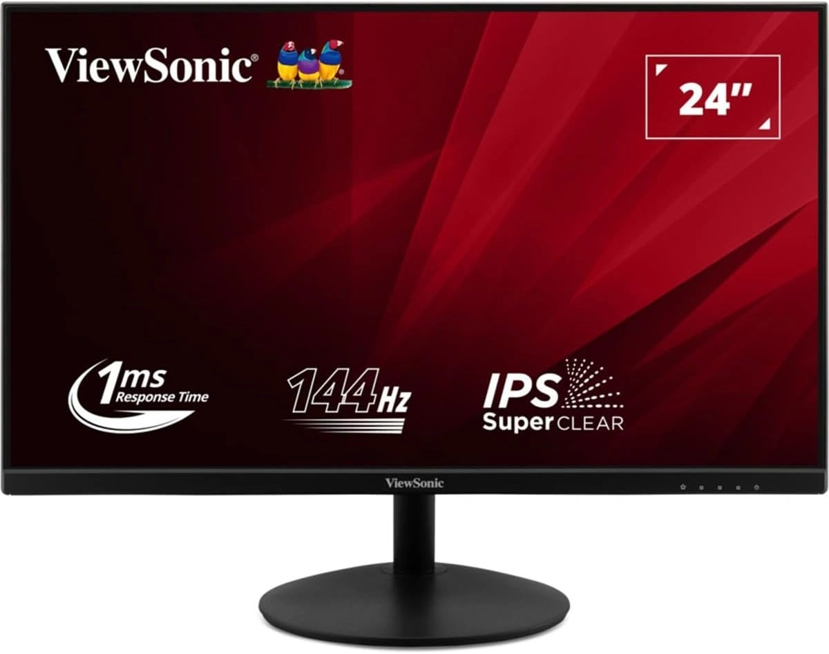 Монитор ViewSonic 23.8" VA24E2-H черный IPS LED 16:9 HDMI матовая 1000:1 250cd 178гр/178гр 1920x1080 144Hz VGA FHD 2.7кг — фото 1