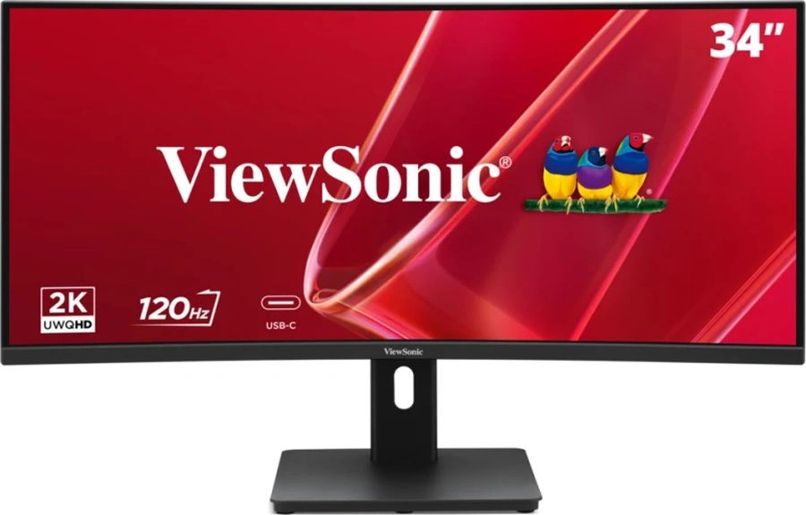 Монитор ViewSonic 34" VA3420C-2 черный VA LED 21:9 HDMI M/M матовая HAS Piv 3000:1 300cd 178гр/178гр 3440x1440 120Hz DP 2K USB 8.4кг — миниатюра 4