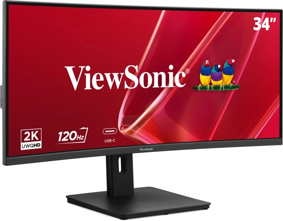 Монитор ViewSonic 34" VA3420C-2 черный VA LED 21:9 HDMI M/M матовая HAS Piv 3000:1 300cd 178гр/178гр 3440x1440 120Hz DP 2K USB 8.4кг — миниатюра 5