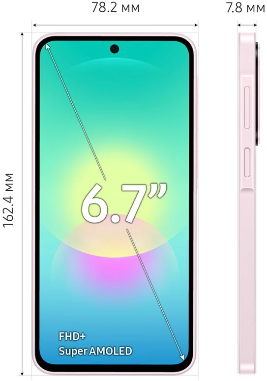 Смартфон Samsung SM-A276B Galaxy A27 5G 256Gb 8Gb розовый моноблок 3G 4G 2Sim 6.7" 1080x2340 Android 16 50Mpix 802.11 a/b/g/n/ac NFC GPS GSM900/1800 GSM1900 Protect microSD max2048Gb — миниатюра 16
