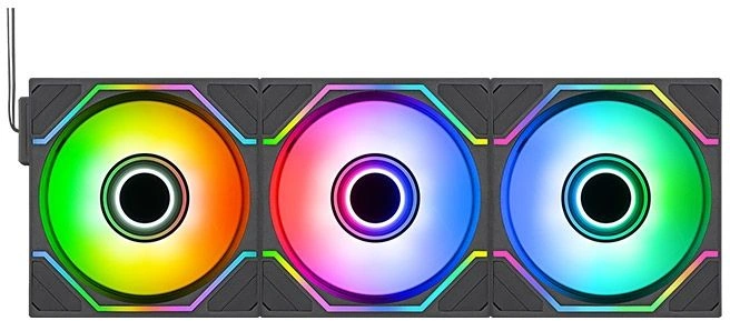 Вентилятор для корпуса Thermaltake Swafan 120 EX Infinity ARGB 120х120x25 черный 4-pin 32дБ (CL-F264-PL12SW-A) Ret — миниатюра 3