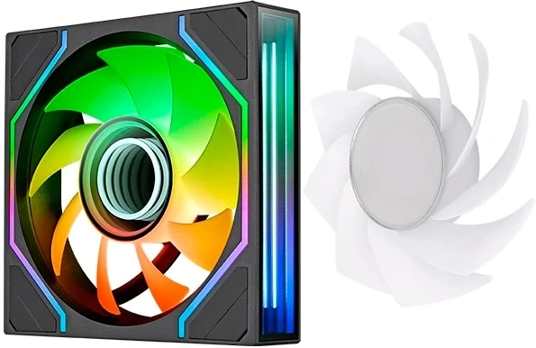 Вентилятор для корпуса Thermaltake Swafan 120 EX Infinity ARGB 120х120x25 черный 4-pin 32дБ (CL-F264-PL12SW-A) Ret — миниатюра 5