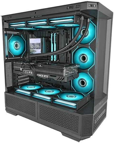 Вентилятор для корпуса Thermaltake Swafan 120 EX Infinity ARGB 120х120x25 черный 4-pin 32дБ (CL-F264-PL12SW-A) Ret — миниатюра 4
