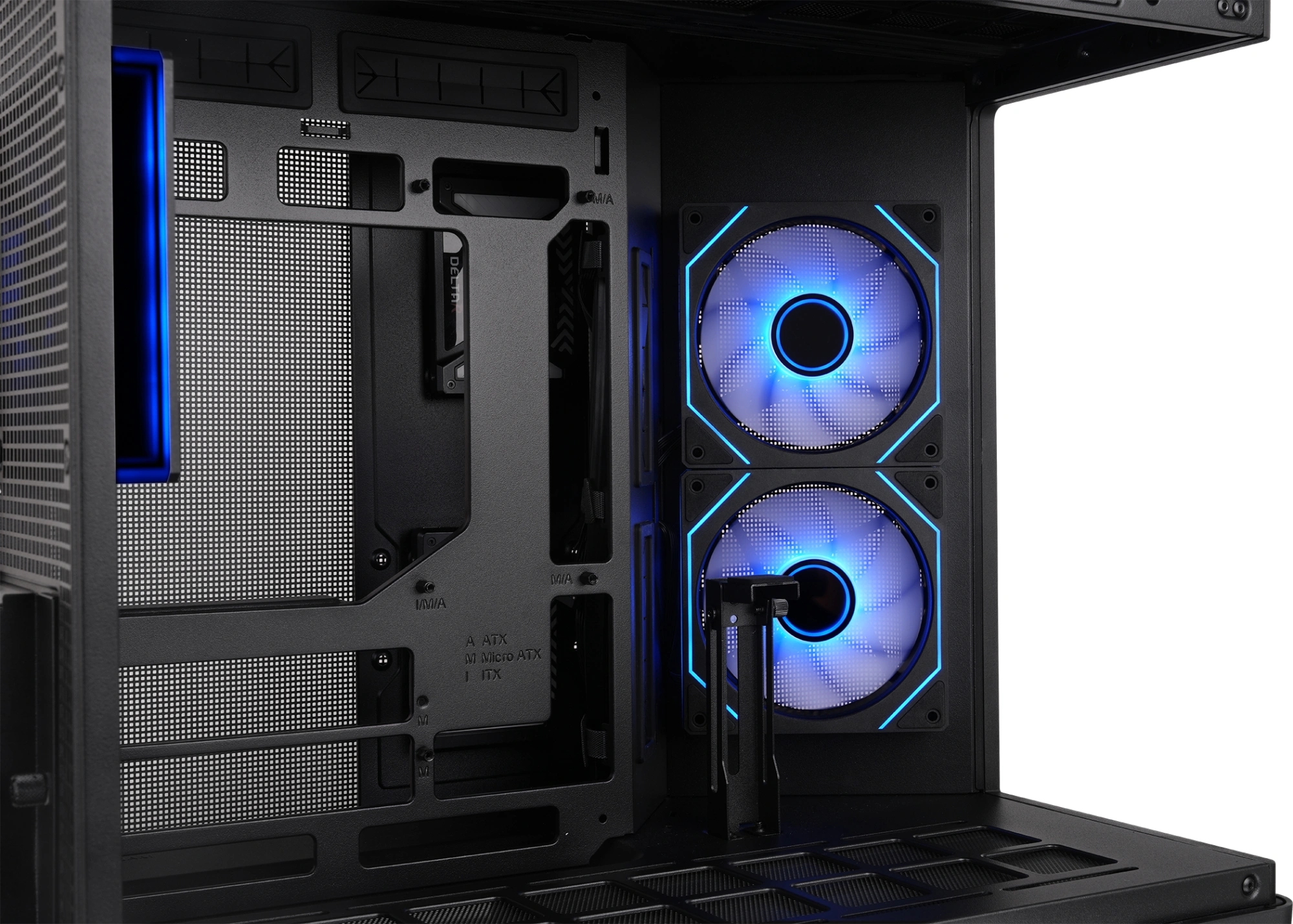 Корпус Thermaltake Arcus 280 TG curved черный без БП mATX 6x120mm 2x140mm 2xUSB3.0 audio bott PSU — миниатюра 2