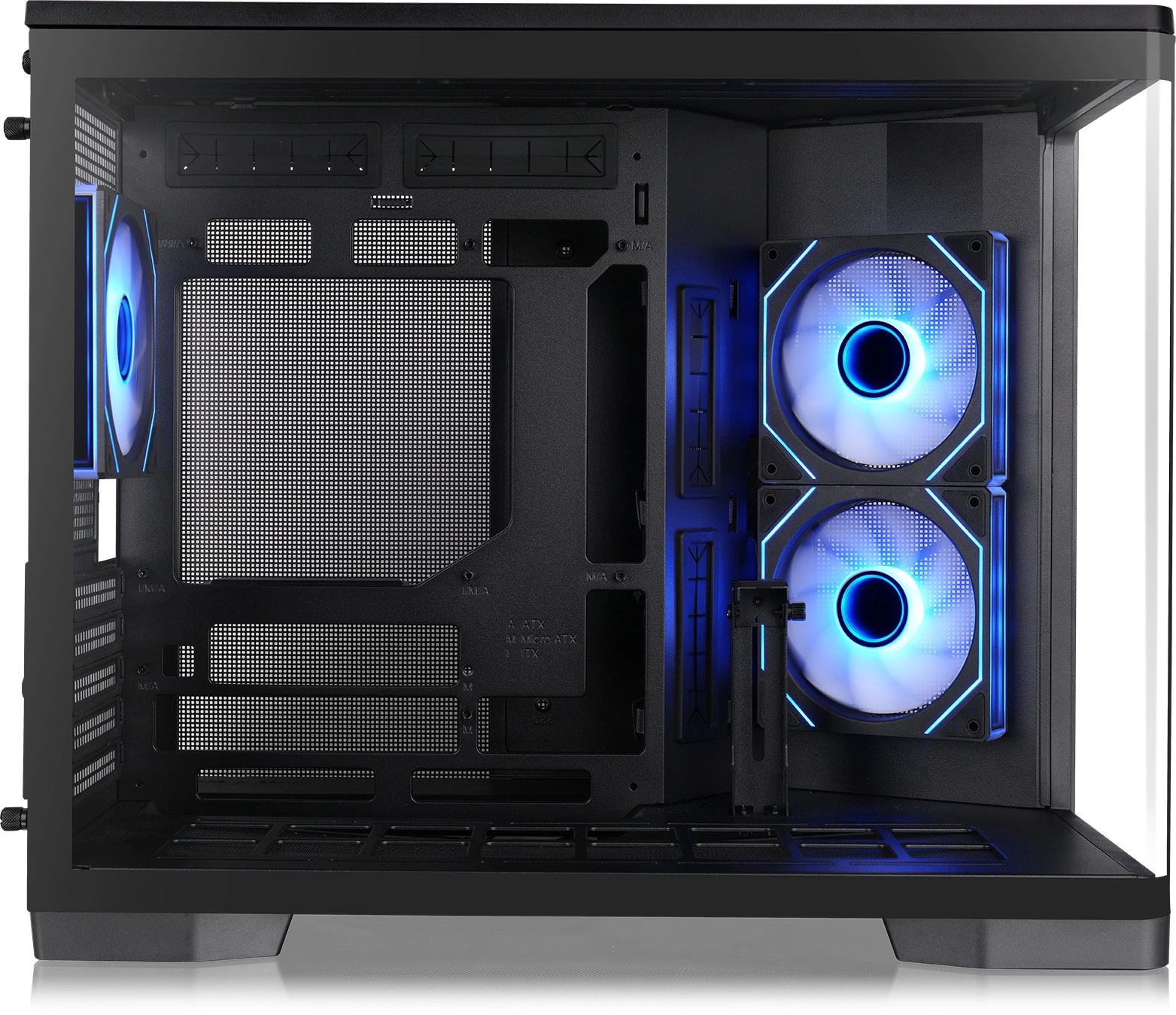 Корпус Thermaltake Arcus 280 TG curved черный без БП mATX 6x120mm 2x140mm 2xUSB3.0 audio bott PSU — миниатюра 8