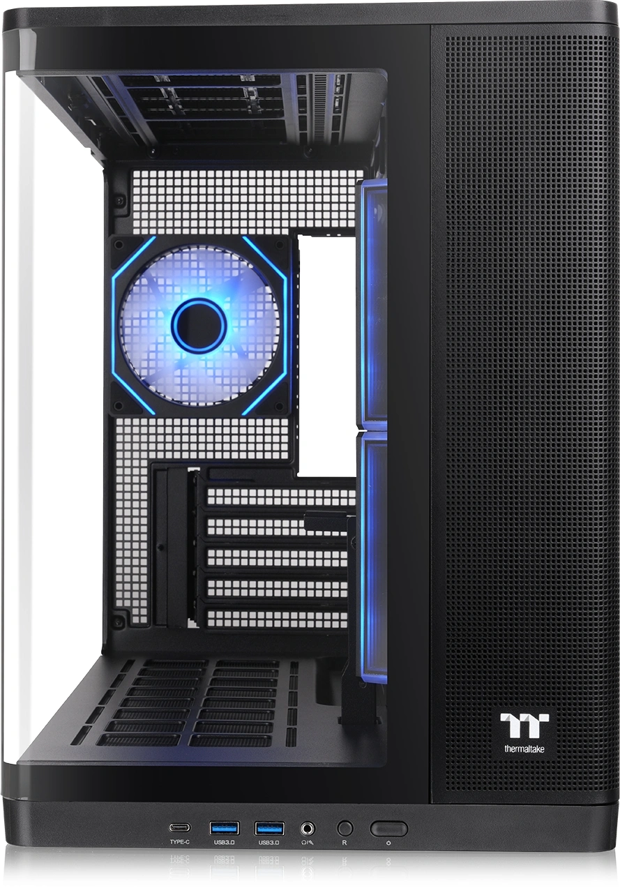 Корпус Thermaltake Arcus 280 TG curved черный без БП mATX 6x120mm 2x140mm 2xUSB3.0 audio bott PSU — миниатюра 10