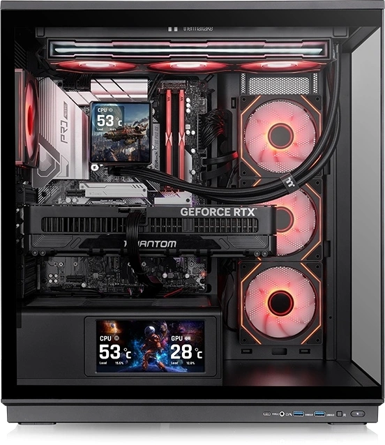 Корпус Thermaltake Stage 450 TG черный без БП ATX 3x120mm 4x140mm 1xUSB3.0 audio bott PSU — миниатюра 2