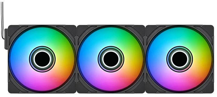 Вентилятор для корпуса Thermaltake CT140 EX Infinity ARGB 140х140x25 черный 4-pin 29.2дБ (упак.:3шт) (CL-F242-PL14SW-A) Ret — миниатюра 4