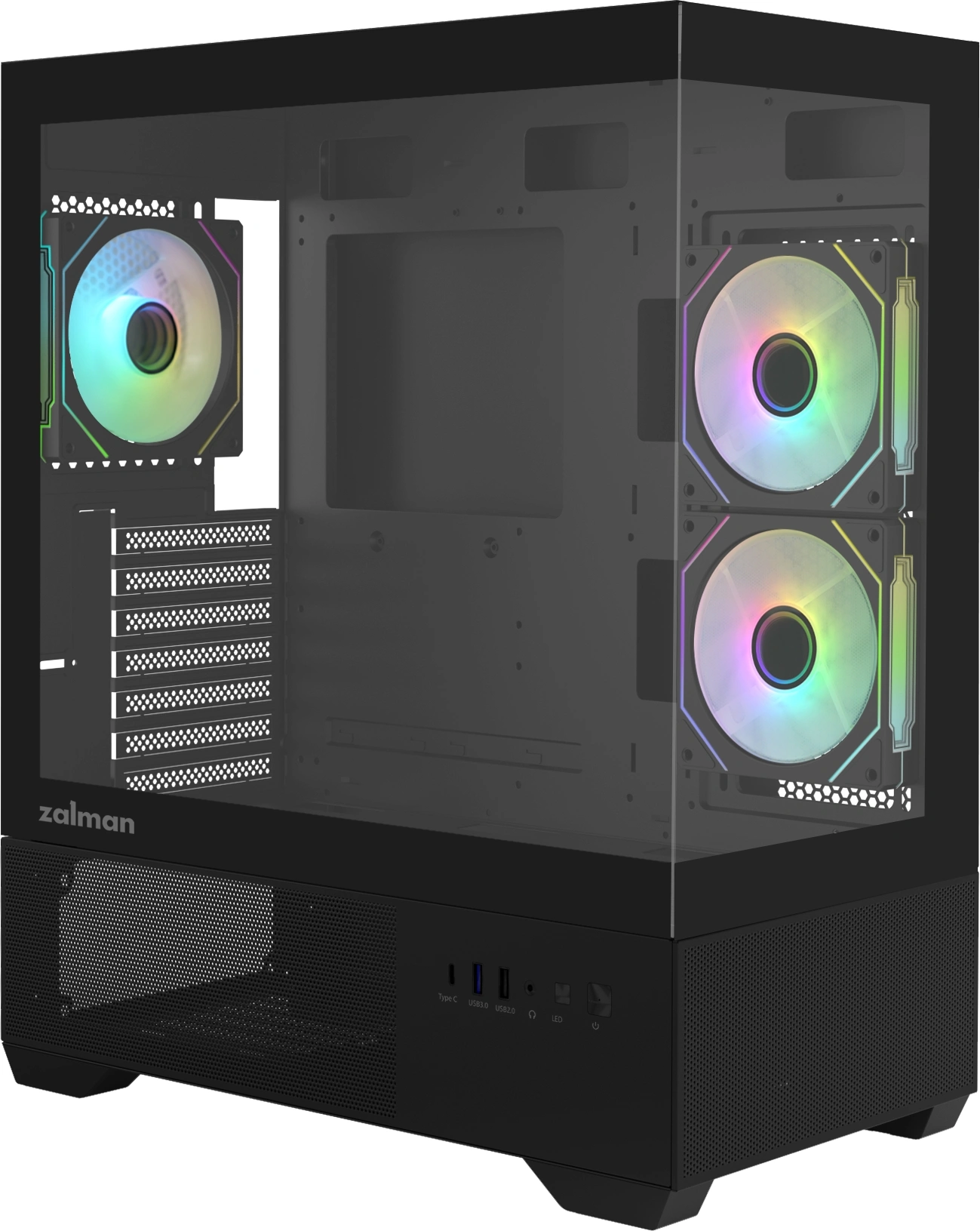 Корпус Zalman Chronix V2 черный без БП ATX 6x120mm 2x140mm 1xUSB2.0 1xUSB3.0 audio bott PSU — фото 1