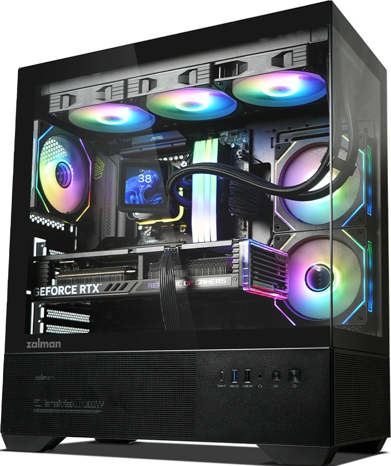 Корпус Zalman Chronix V2 черный без БП ATX 6x120mm 2x140mm 1xUSB2.0 1xUSB3.0 audio bott PSU — миниатюра 5