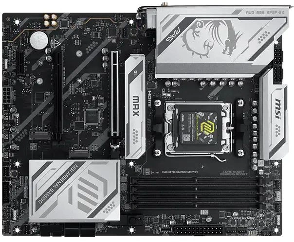 Материнская плата MSI MAG X870E GAMING MAX WIFI, AM5, X870E, DDR5, ATX