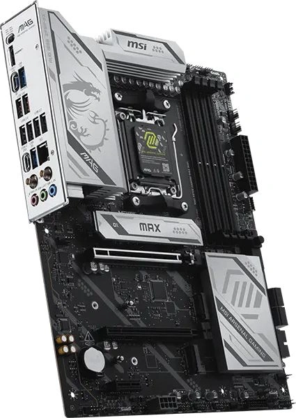 Материнская плата MSI MAG X870E GAMING MAX WIFI Socket AM5 AMD X870E 4xDDR5 ATX AC`97 8ch(7.1) 5Gigabit RAID+HDMI — миниатюра 5