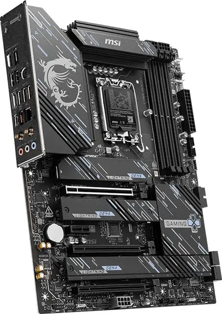 Материнская плата MSI Z890 GAMING PLUS WIFI6E Soc-1851 Intel Z890 4xDDR5 ATX AC`97 8ch(7.1) 5Gigabit RAID+HDMI+DP — миниатюра 4