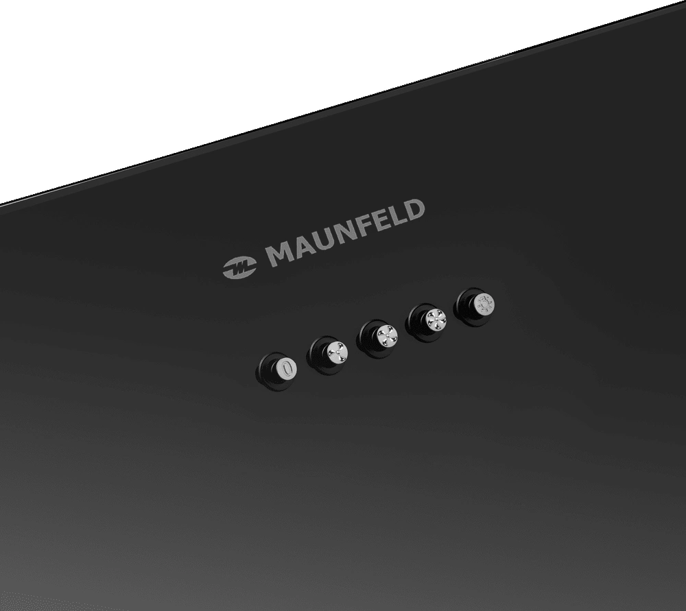 Вытяжка каминная Maunfeld Tina 6080 черный стекло управление: кнопочное (1 мотор) — миниатюра 6