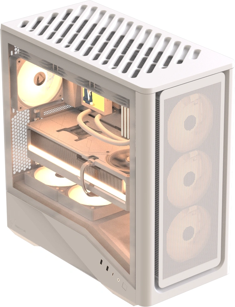 Корпус Formula Air Power G9 Duo PA белый без БП E-ATX 8x120mm 2x140mm 2xUSB3.0 audio bott PSU — миниатюра 3