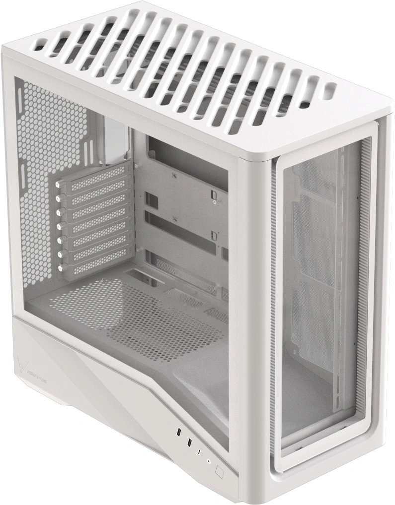 Корпус Formula Air Power G9 Duo PA белый без БП E-ATX 8x120mm 2x140mm 2xUSB3.0 audio bott PSU — миниатюра 4