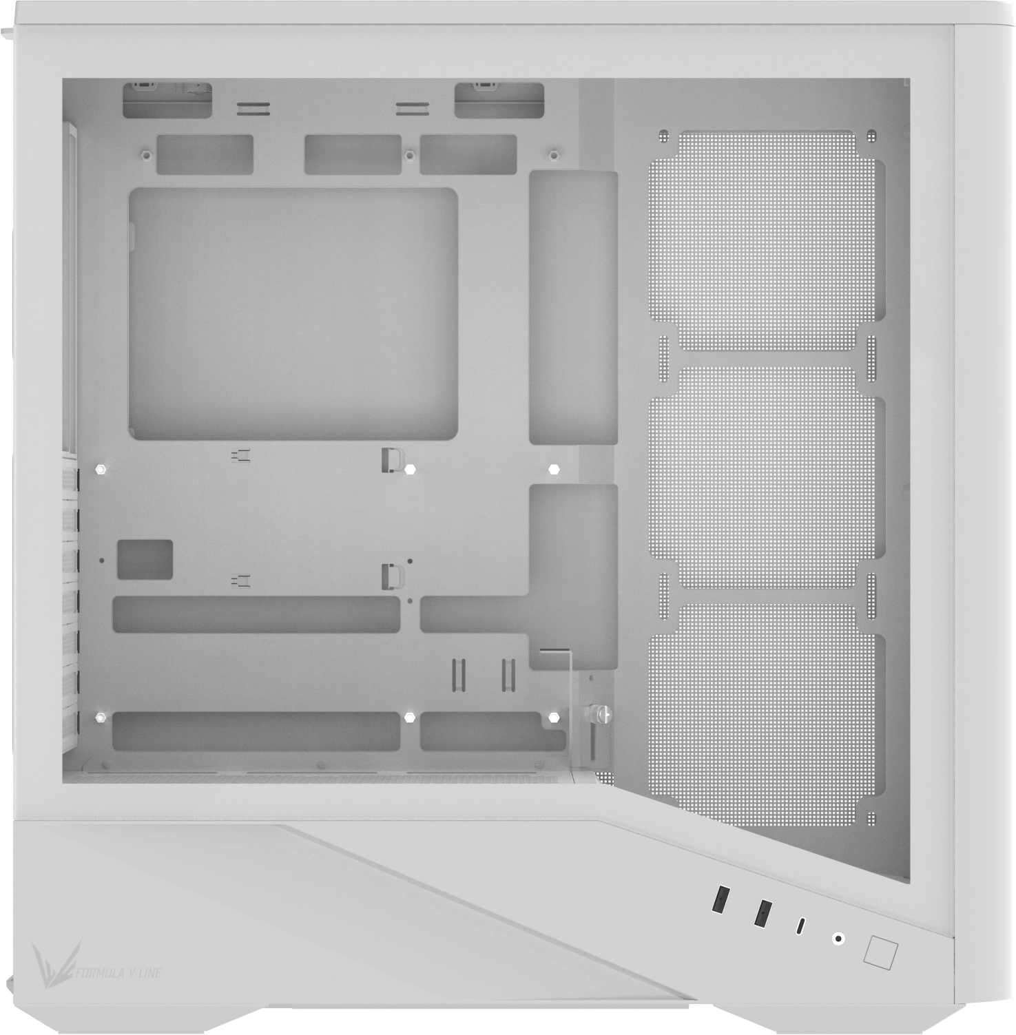 Корпус Formula Air Power G9 Duo PA белый без БП E-ATX 8x120mm 2x140mm 2xUSB3.0 audio bott PSU — миниатюра 16
