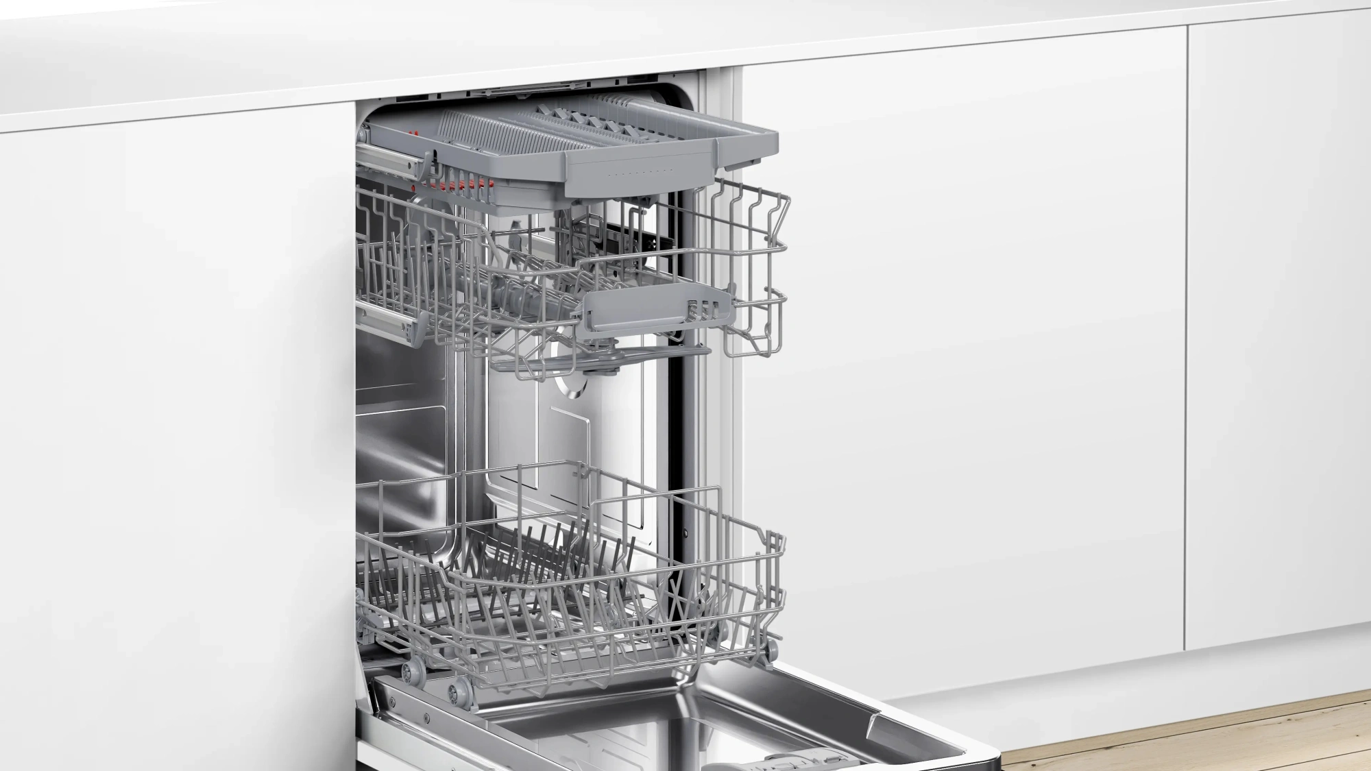 Посудомоечная машина встраив. Bosch SPV4HMX14Q узкая нержавеющая сталь — миниатюра 7