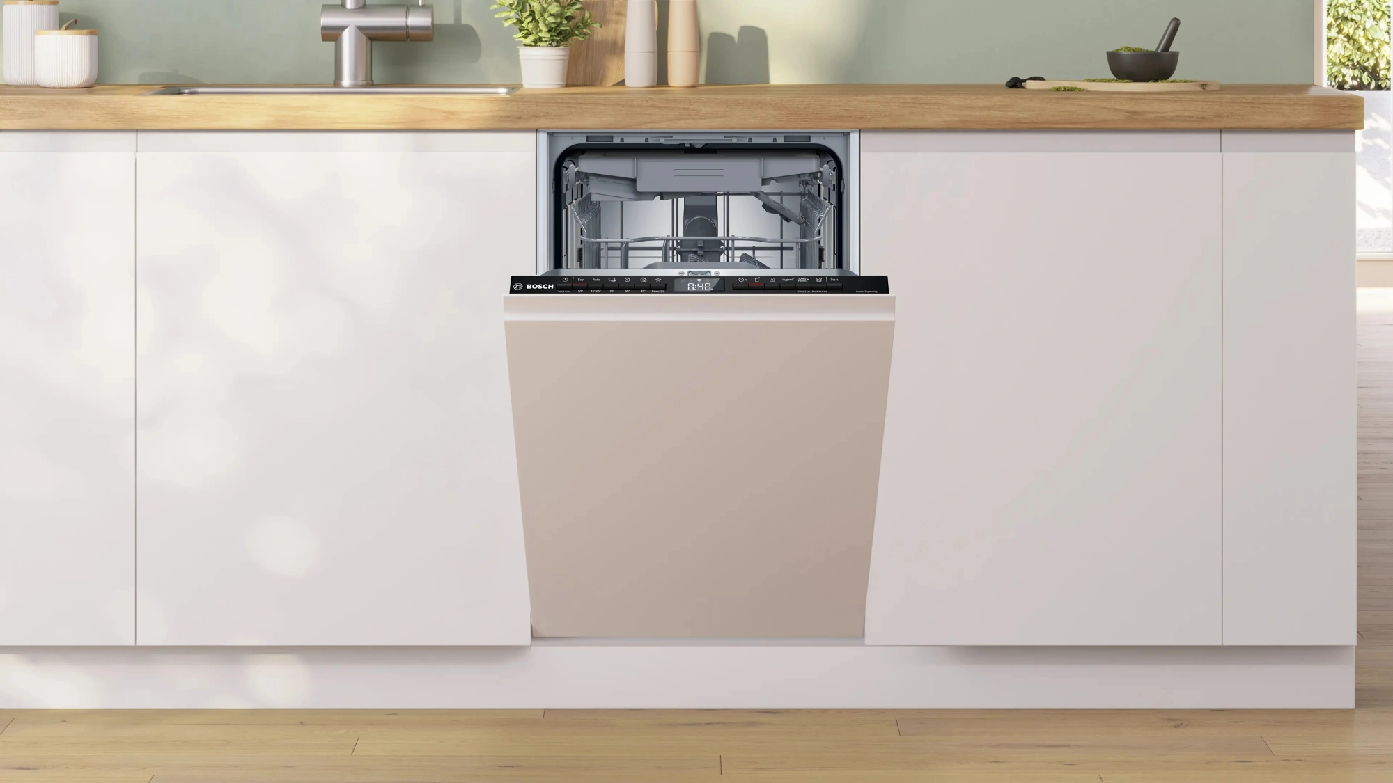 Посудомоечная машина встраив. Bosch SPV4HMX14Q узкая нержавеющая сталь — миниатюра 2