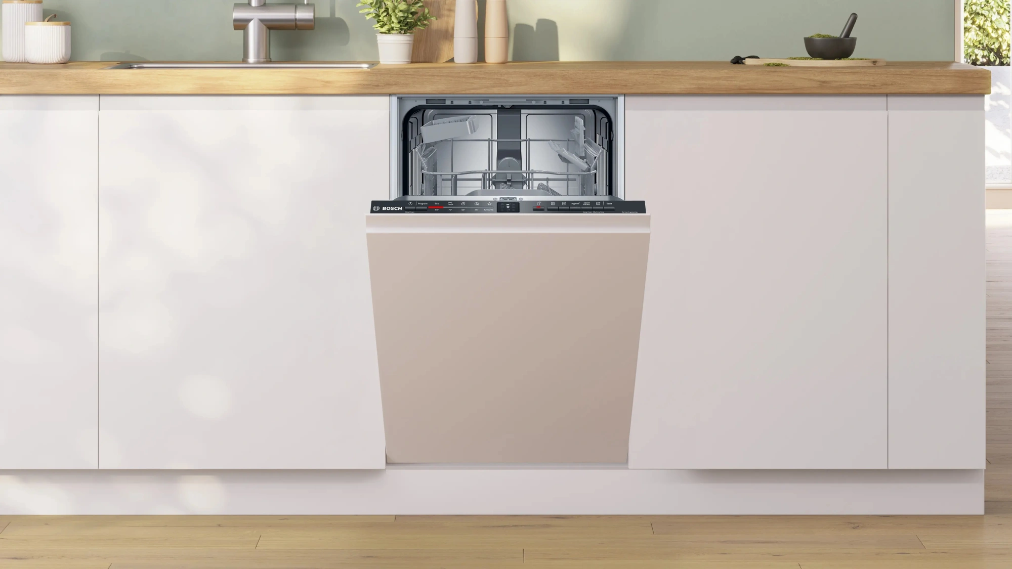 Посудомоечная машина встраив. Bosch Serie 2 SPV2IKX01Q узкая нержавеющая сталь — миниатюра 2