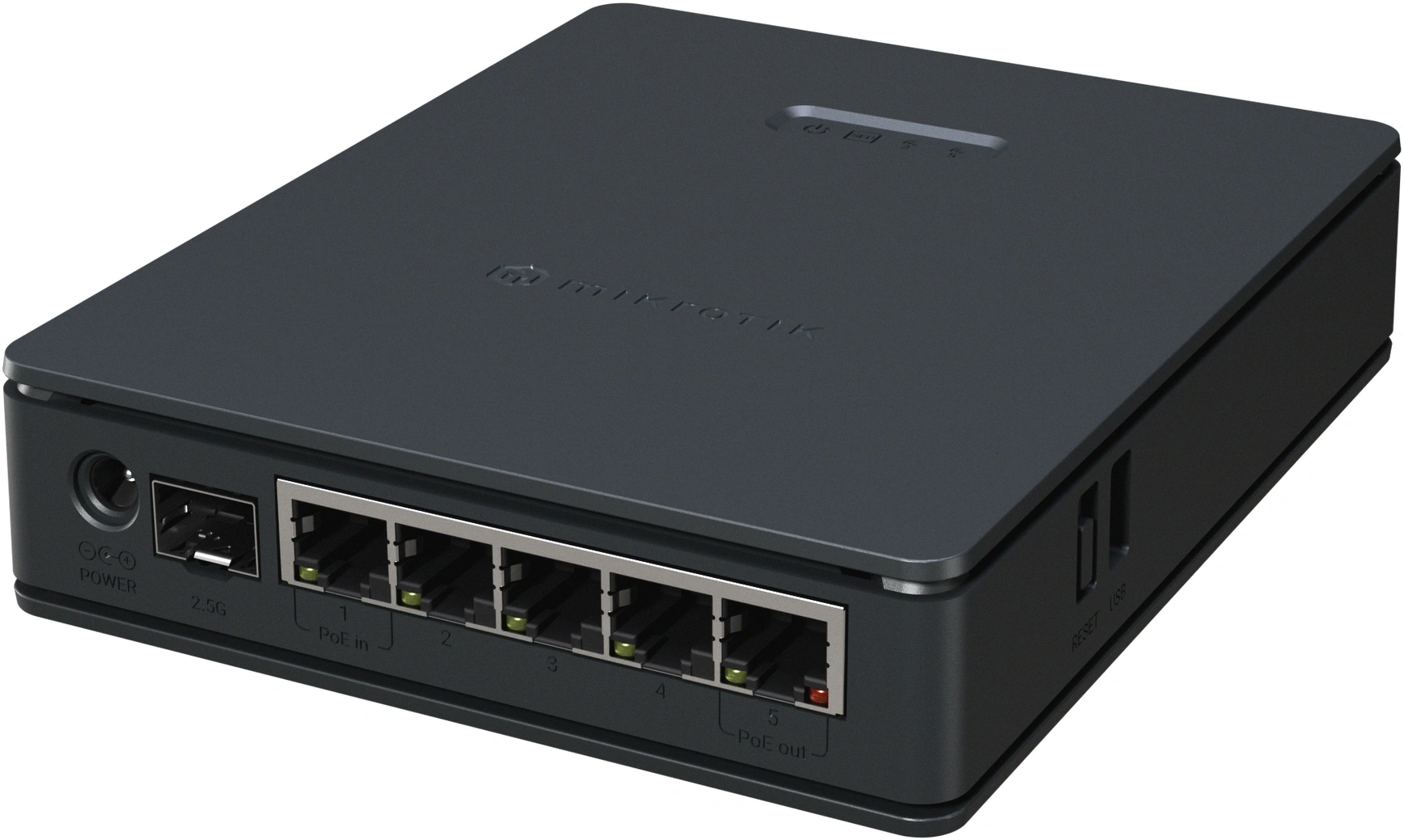 Роутер беспроводной MikroTik hAP ax S (E62IUGS-2AXD5AXT) AX3000 10/100/1000BASE-TX черный — фото 1