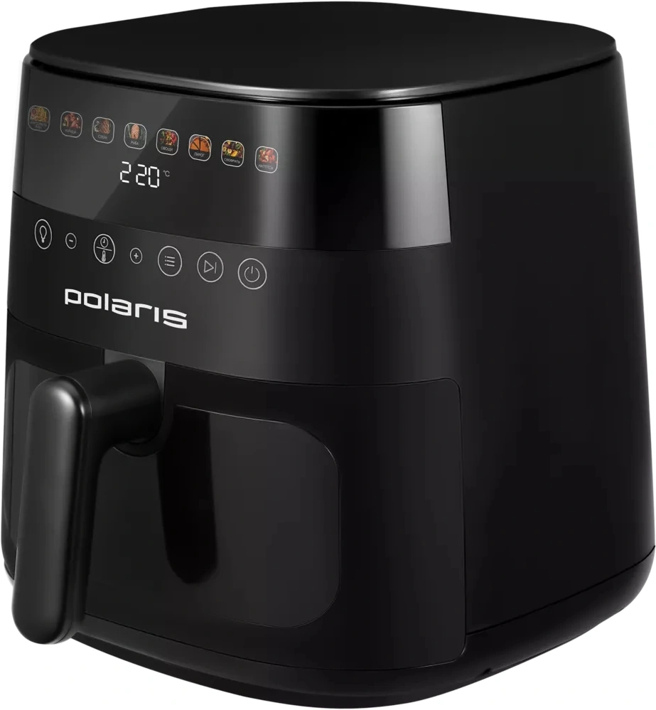 Аэрогриль Polaris PAF 8003W WIFI IQ Home 7.5л 1800Вт черный (PAF 8003W) — миниатюра 2