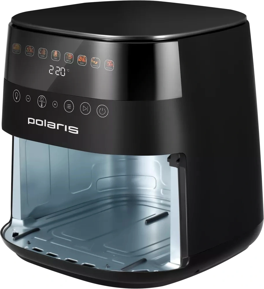Аэрогриль Polaris PAF 8003W WIFI IQ Home 7.5л 1800Вт черный (PAF 8003W) — миниатюра 3