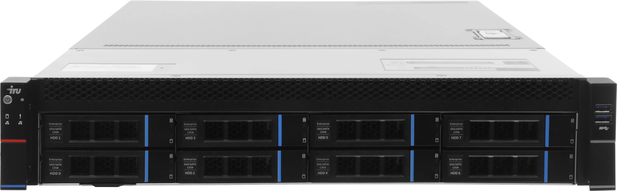 Сервер IRU Rock G2208IG3 2x6330 4x32Gb 2x480Gb SSD 2x4Tb SAS 9361-8I SGL AST2500 2xGigEth 2x1300W w/o OS (2193523) — миниатюра 2