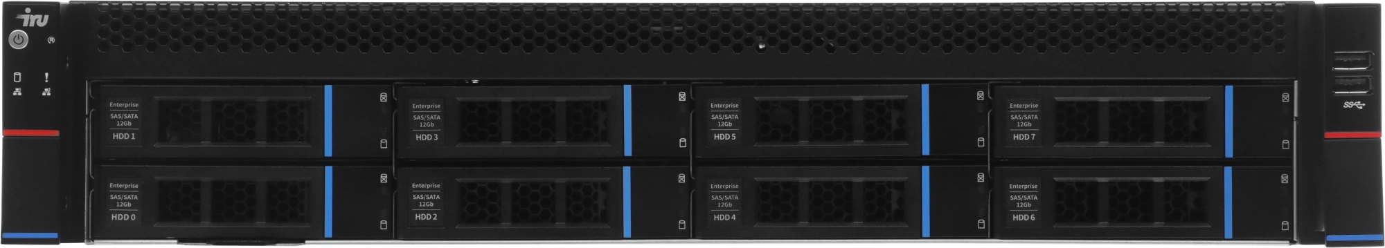 Сервер IRU Rock G2208IG3 2x6330 4x32Gb 2x480Gb SSD 2x4Tb SAS 9361-8I SGL AST2500 2xGigEth 2x1300W w/o OS (2193523) — миниатюра 8